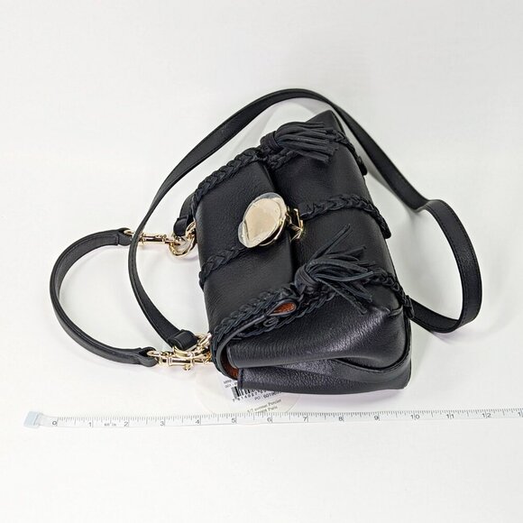 Chloe Penelope Women's Braid Detail Mini Shoulder Bag in Black (MSRP $2,090) - Picture 11 of 11